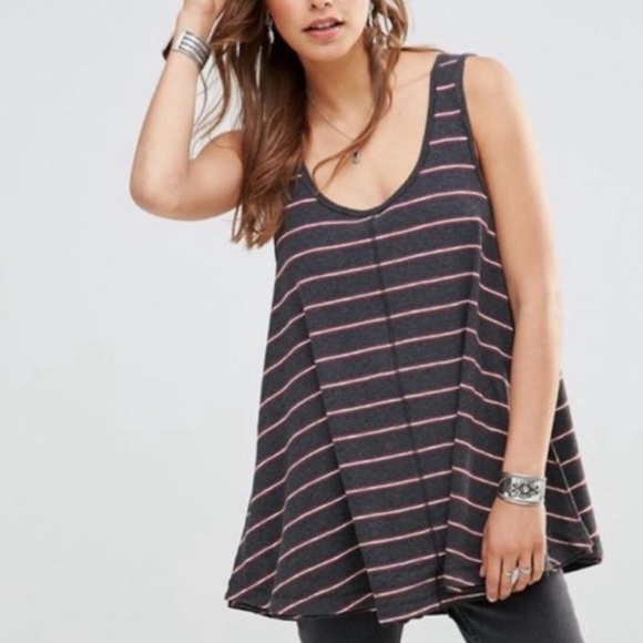 Free People Garden Stripe Tunic Tank - Picture 2 of 14